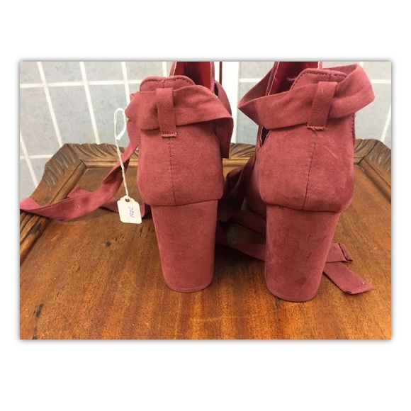 JustFab, Women, heels 4.5”, pink,fabric, size7.5.: - Picture 7 of 11